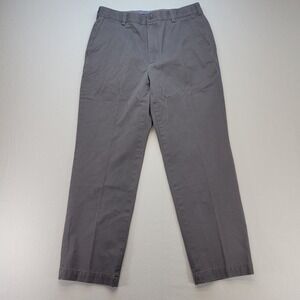 Brooks Brothers Chino Pants Mens 34x30 Gray Straight Leg Cotton Twill